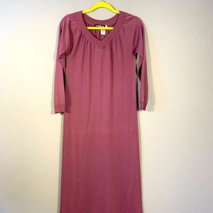 Vintage GIVENCHY Plum Maxi Sweater Dress Sz 8